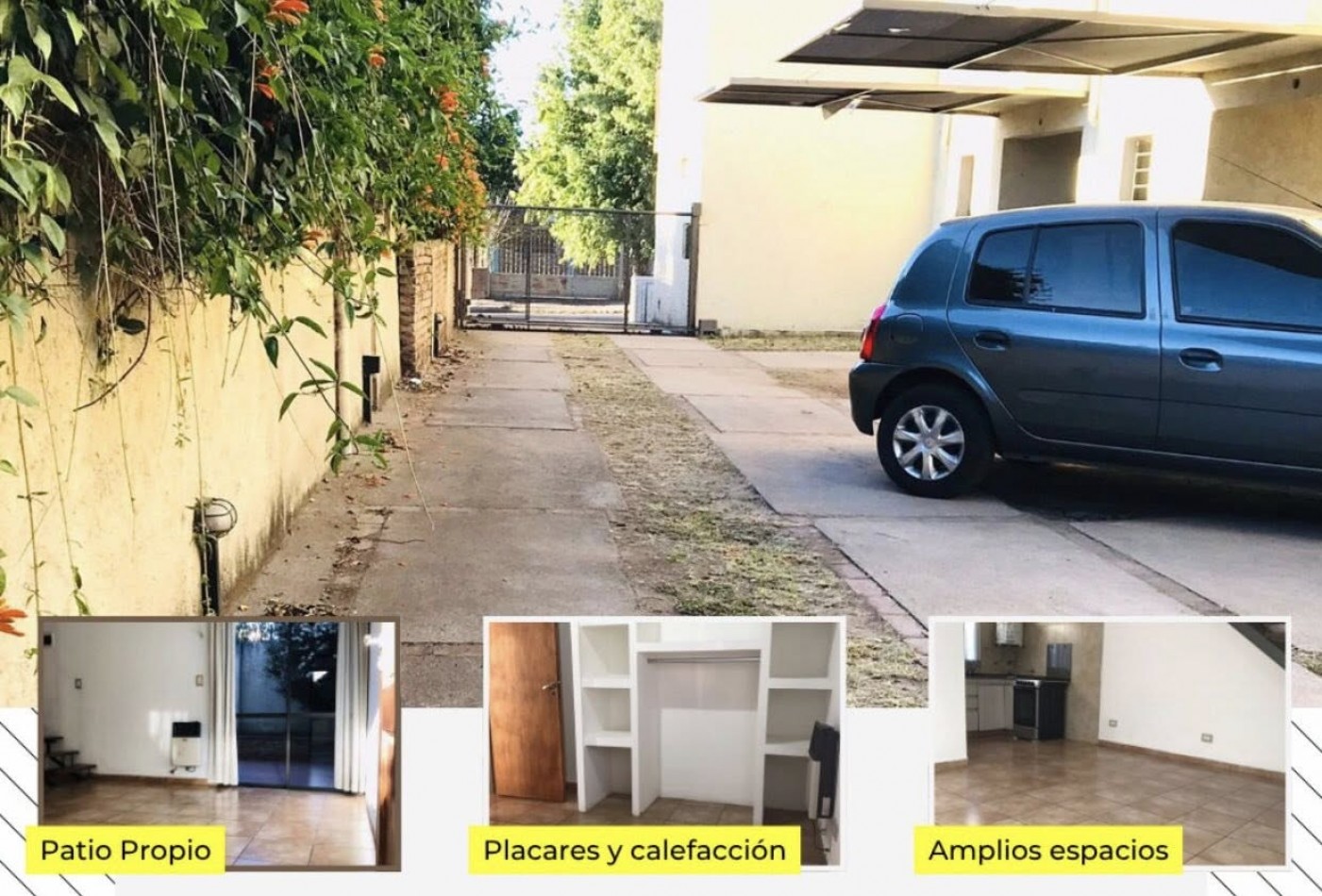 DUPLEX DE 2 DOR COCHERA PATIO PROPIO  GAS NATURAL SIN EXPENSAS