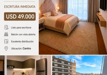 DEPARTAMENTO CON BALCON FRENTE 